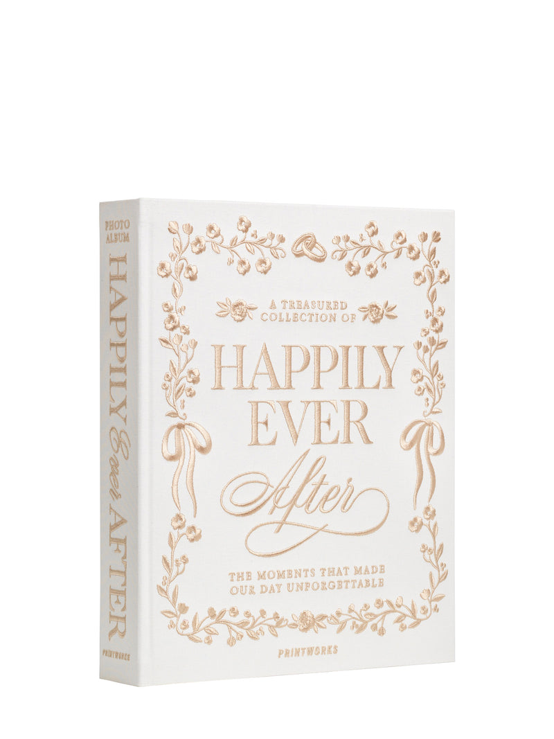 Happily ever after, embroidered wedding photo album