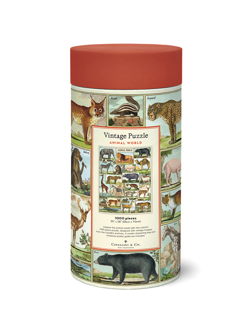 Animal world vintage puzzle (1000 pieces)