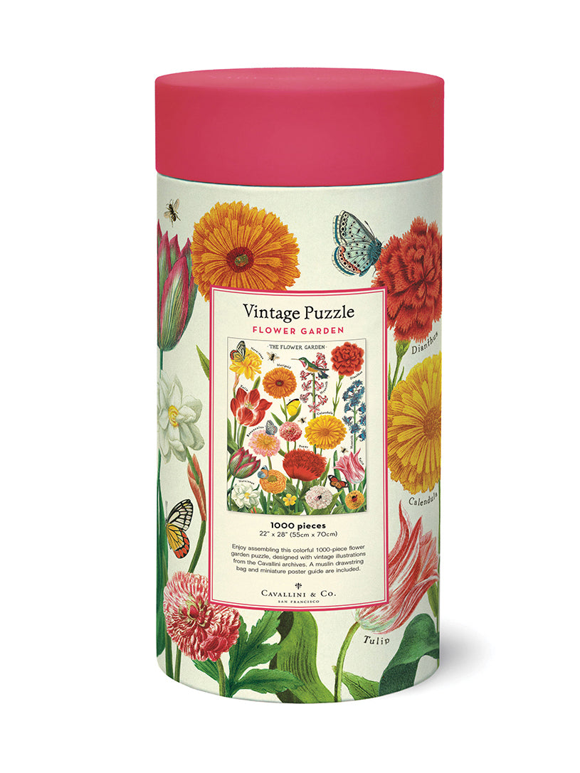 Flower garden vintage puzzle (1000 pieces)