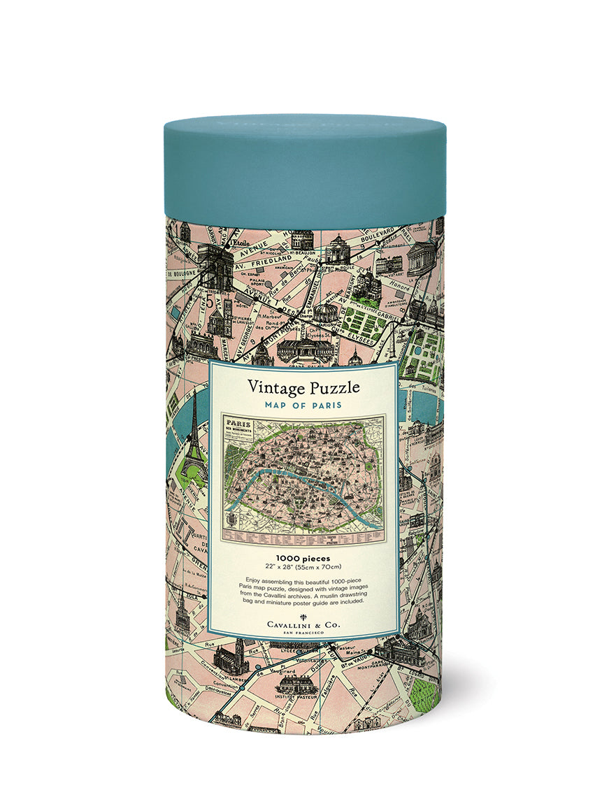 Vintage puzzle, Paris Map (1000 pcs)