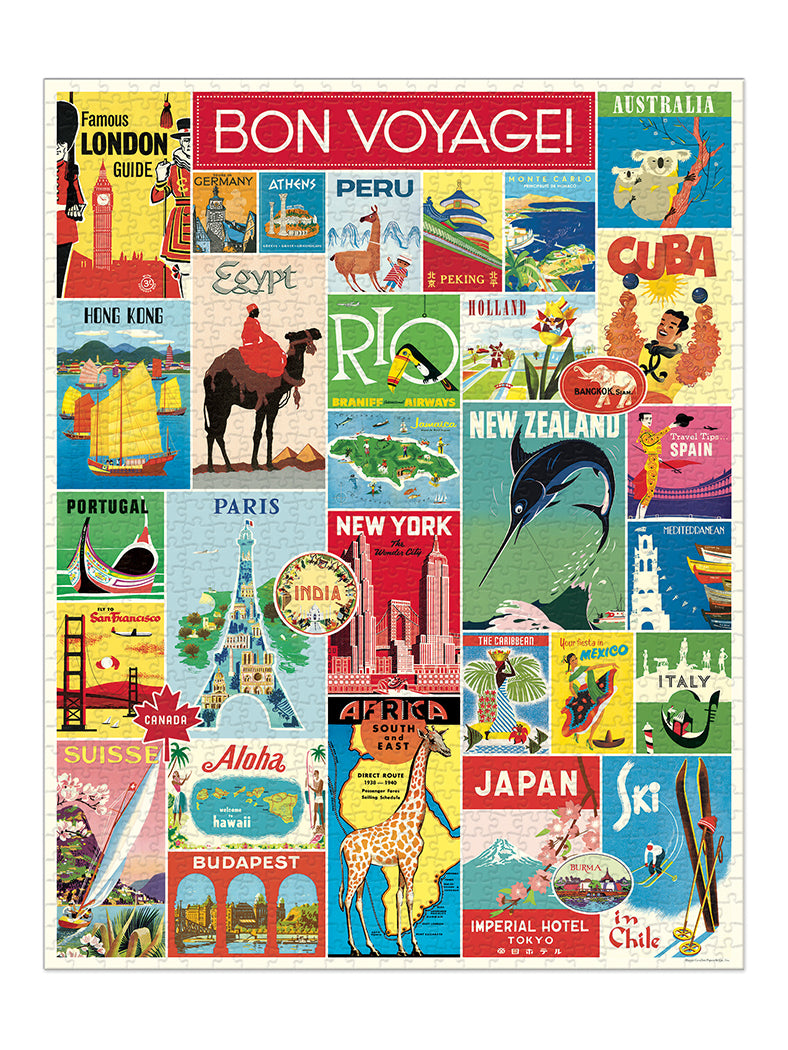 Travel vintage puzzle (1000 pieces)