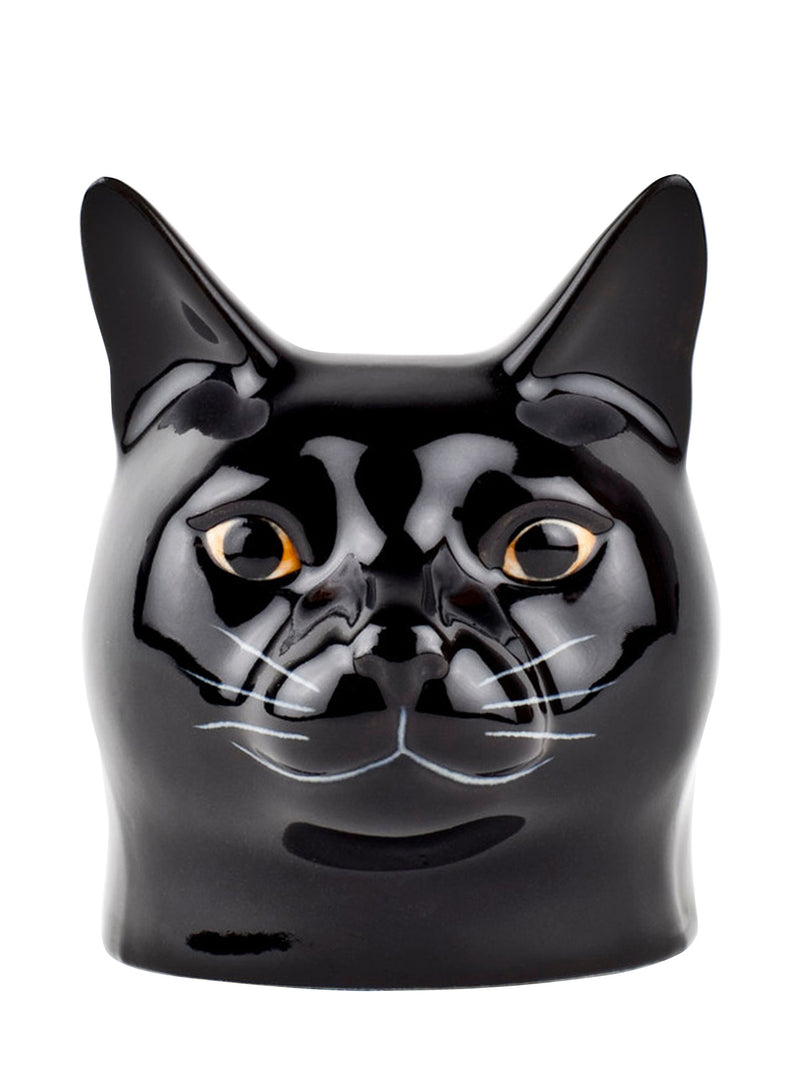 Lucky black cat egg cup