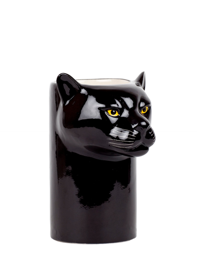 Black panther utensil pot