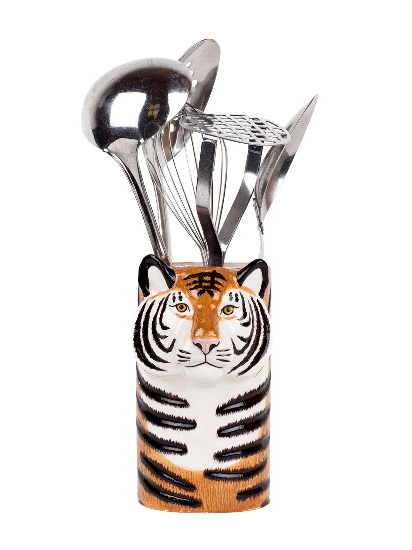 Tiger utensil pot