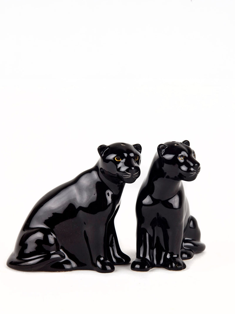 Black panther salt and pepper set
