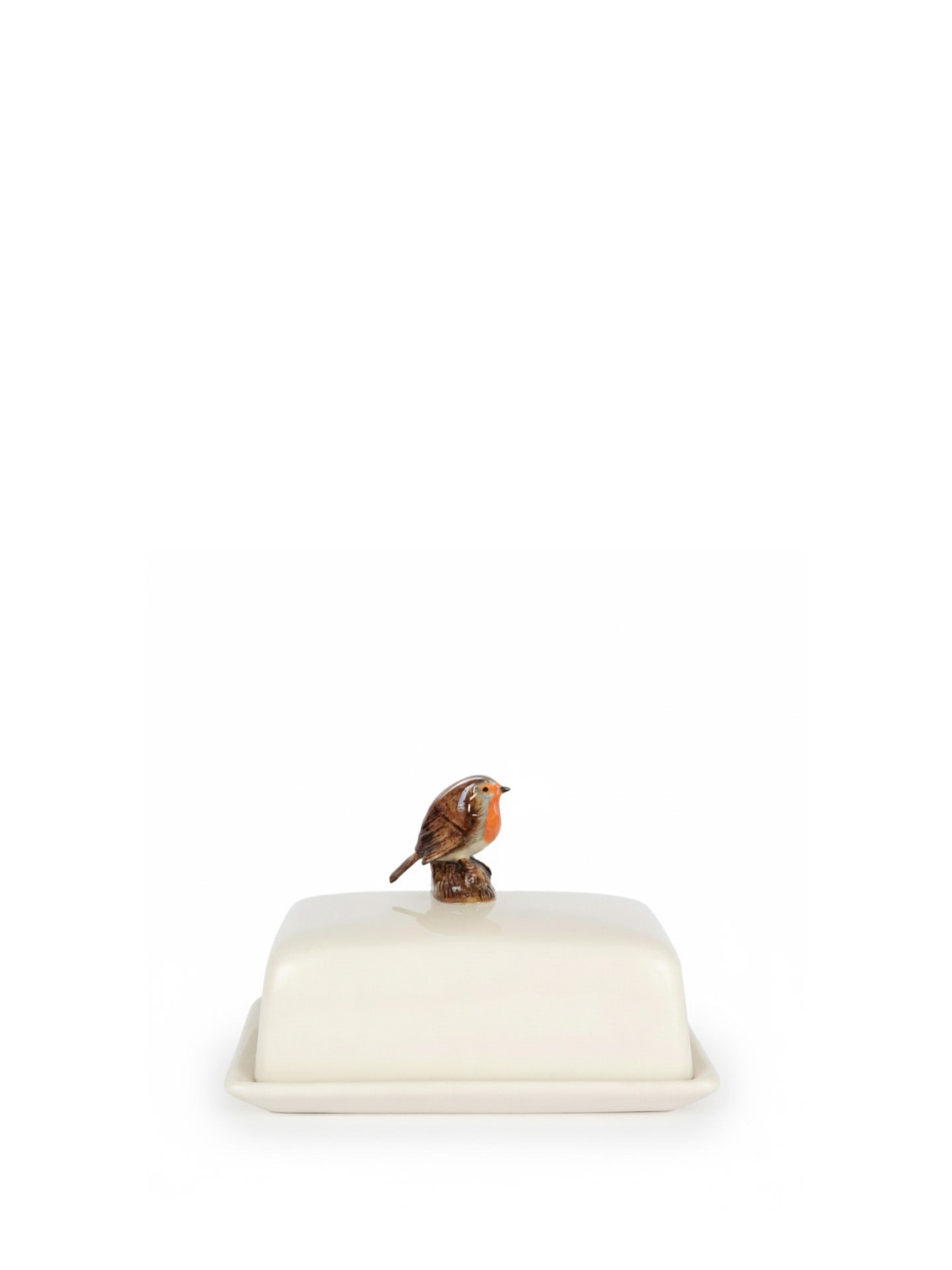 Robin butter dish