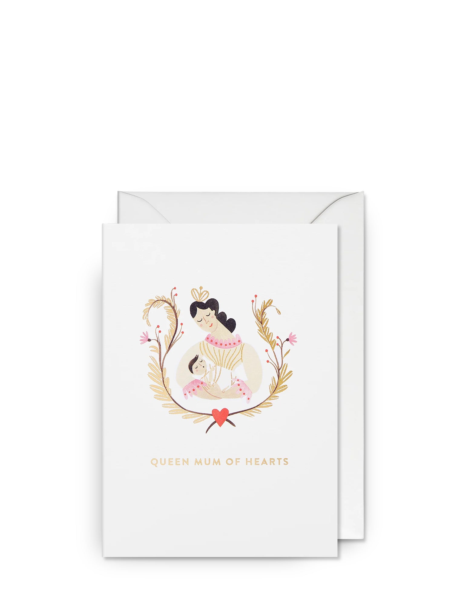 Queen Mum of Hearts Mother's Day Card by Meghann Rader