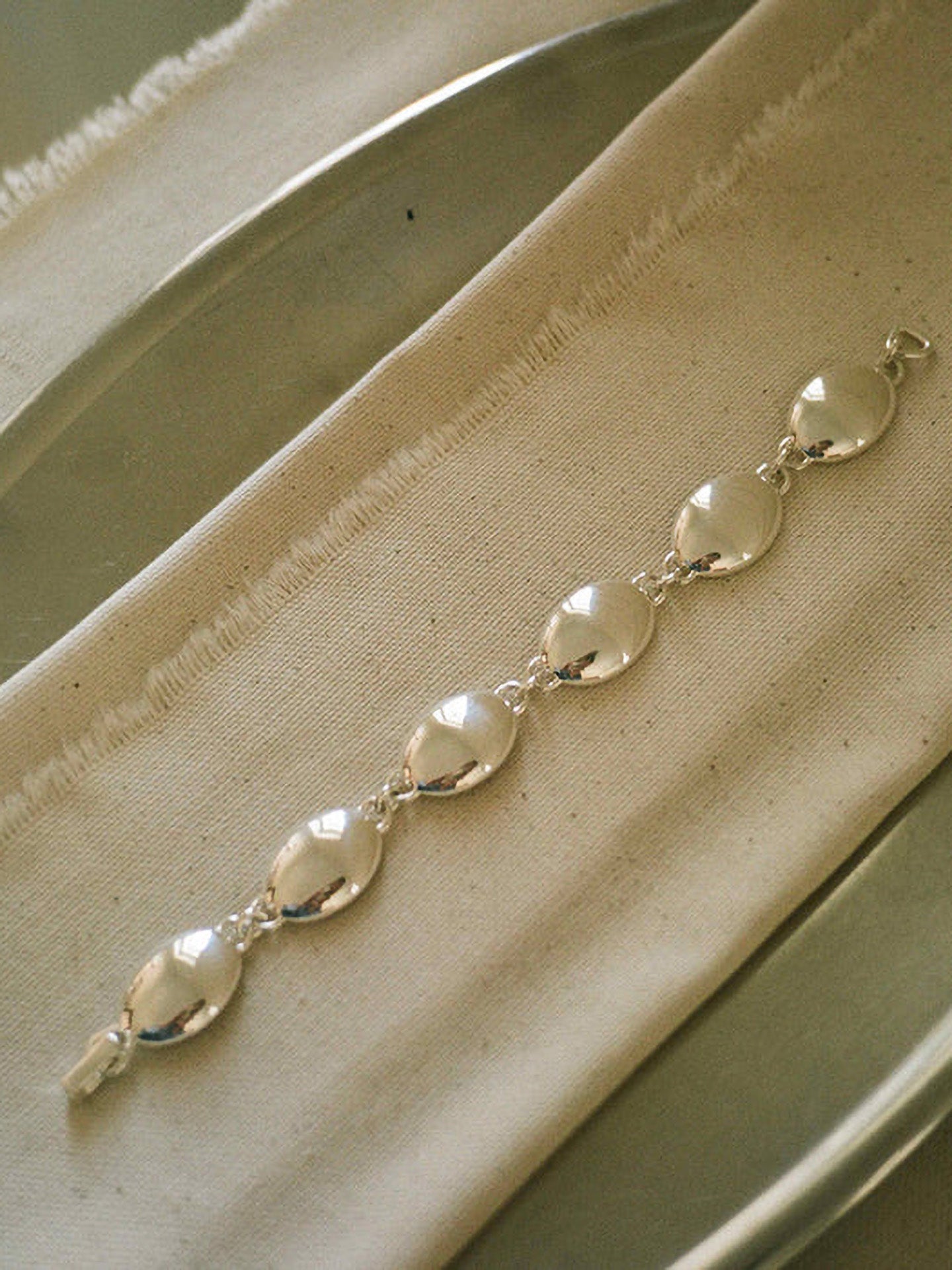 Dualism Oval bracelet, 925 sterling silver