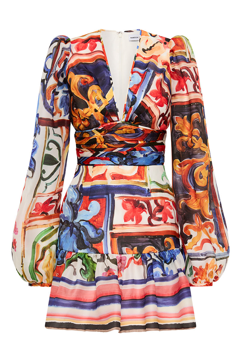 Ruffo mini dress, print