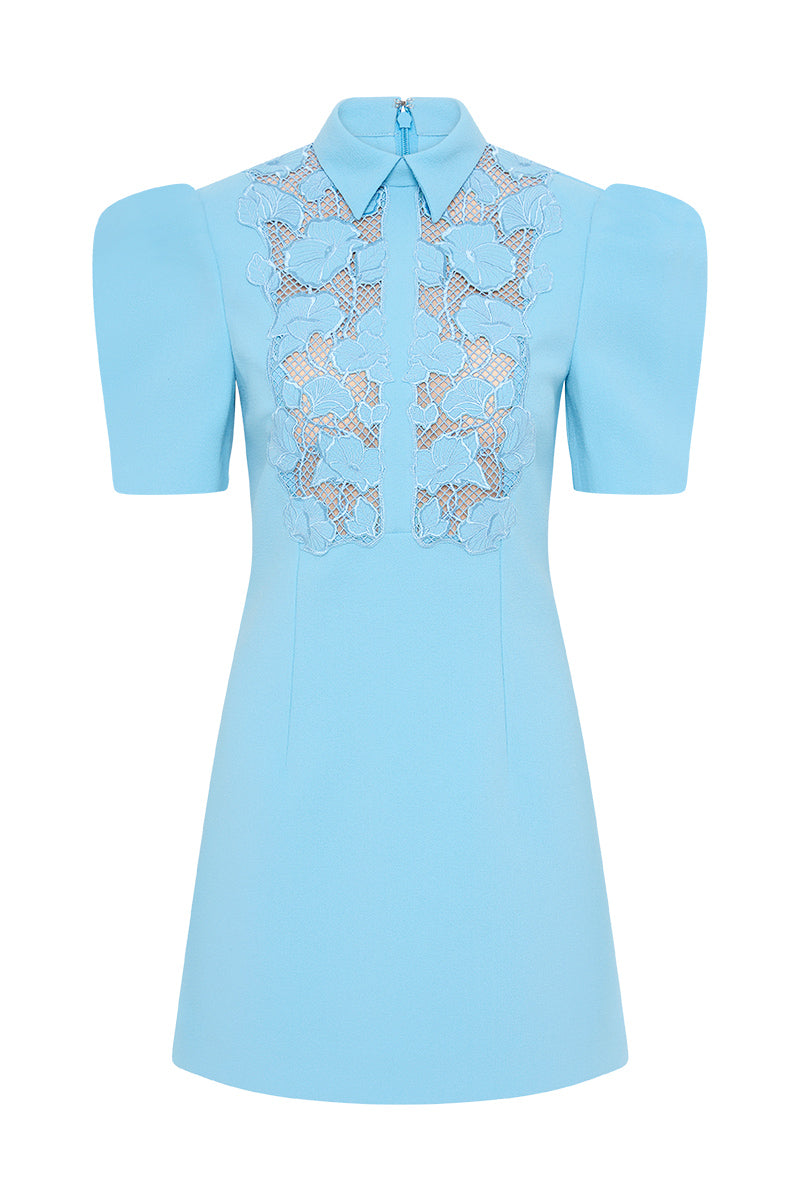 Skye s/s mini dress, ethereal blue