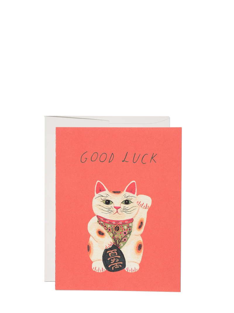 Good luck kitty encouragement card