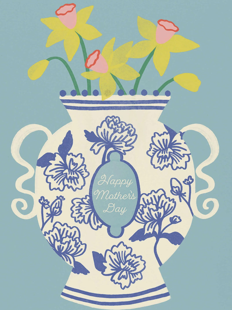Chinoiserie Vase, Mother's day card