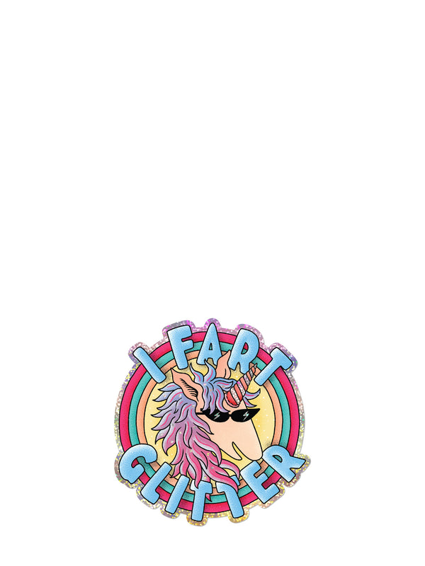 I Fart Glitter sticker
