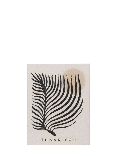 Palm Sun, thank you card