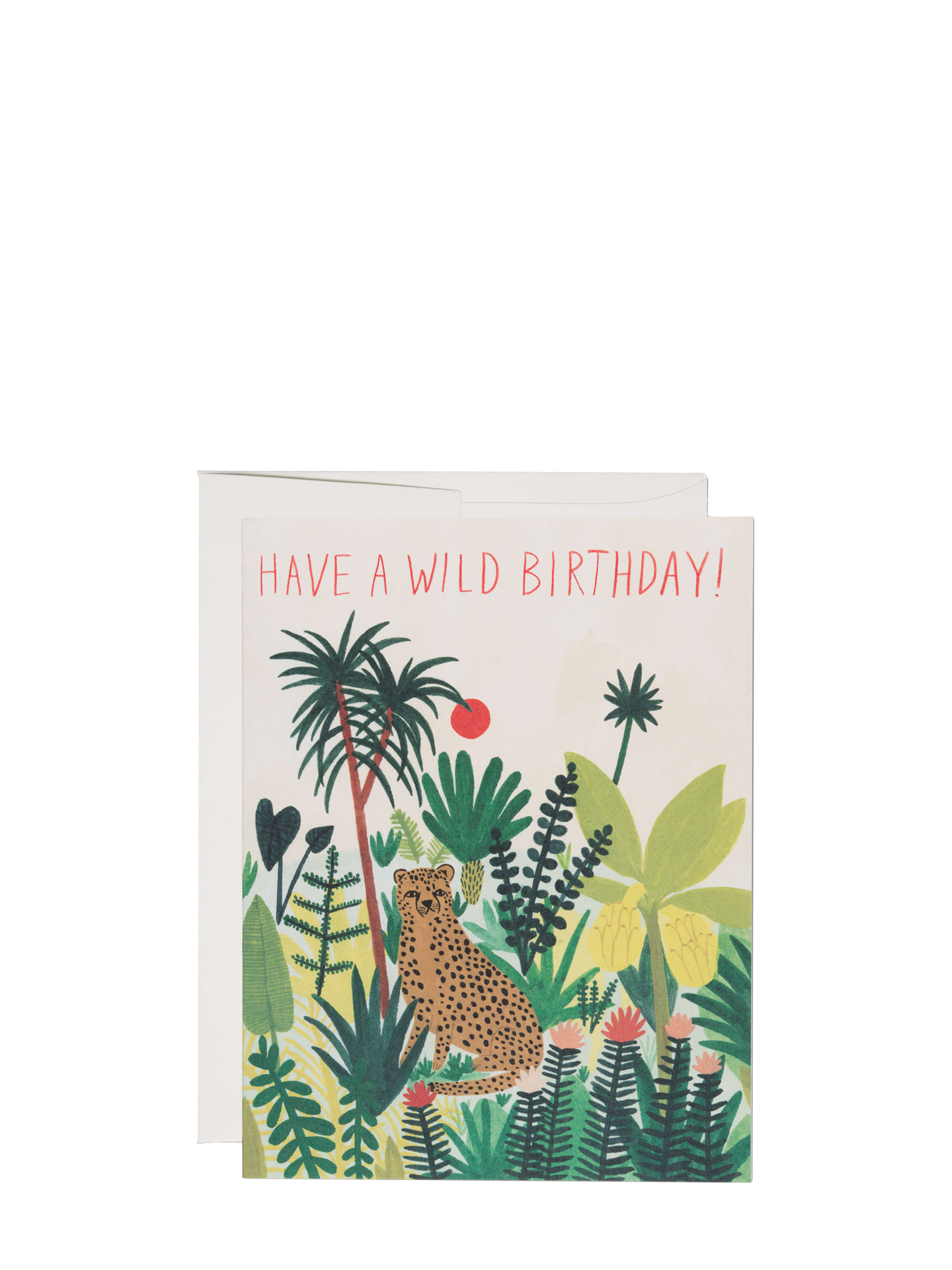 Cheetah birthday card