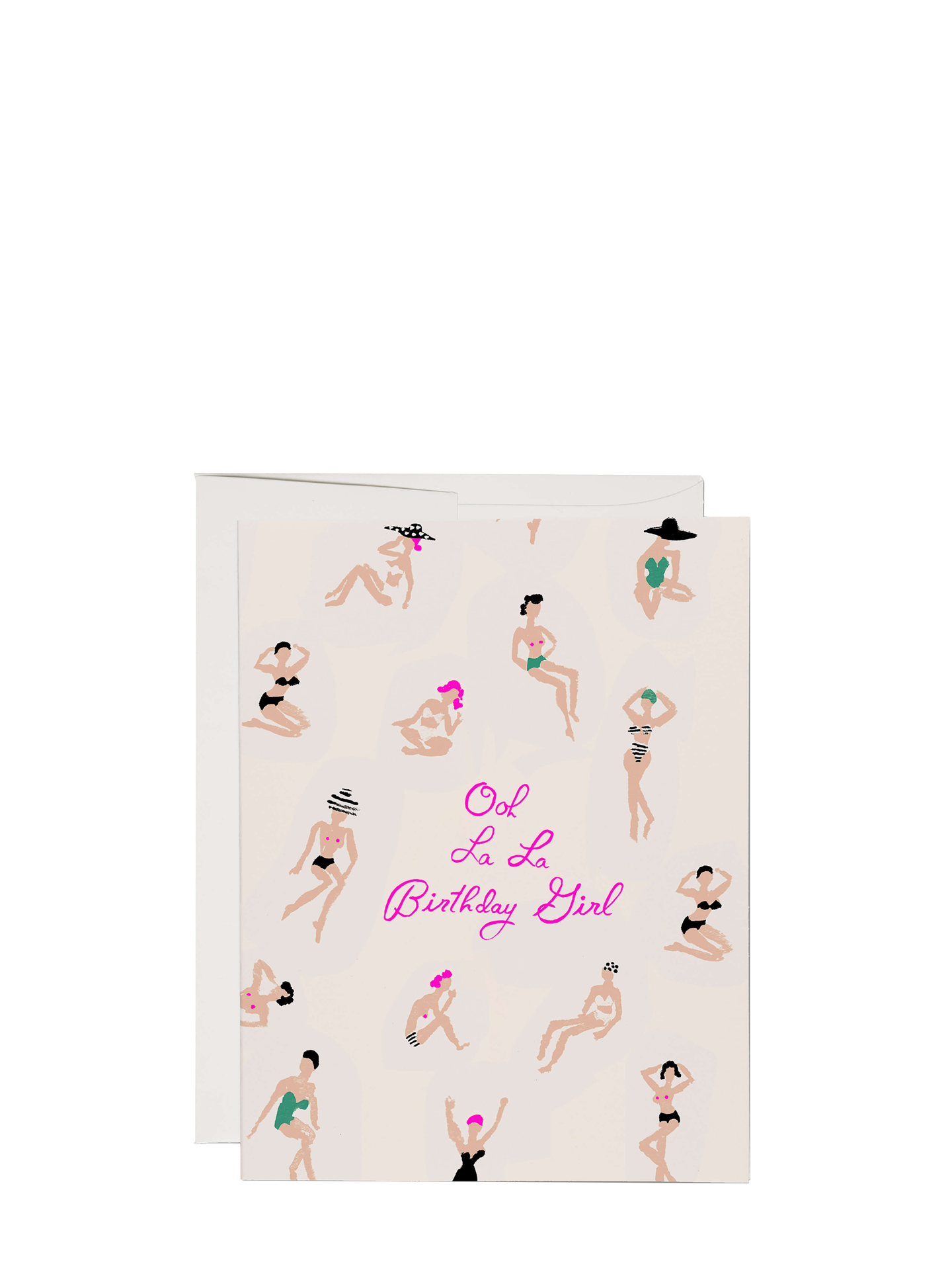 Ooh la la girl birthday card