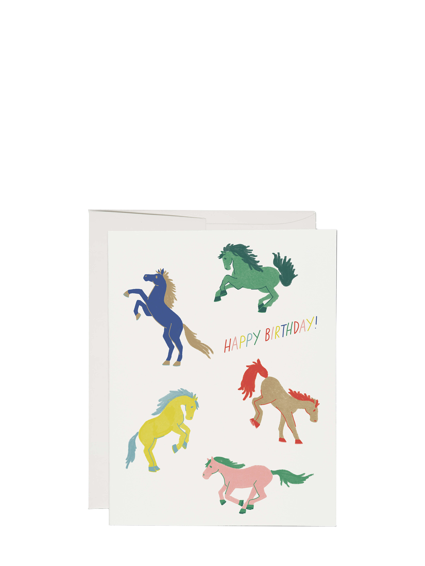 Wild horses birthday card