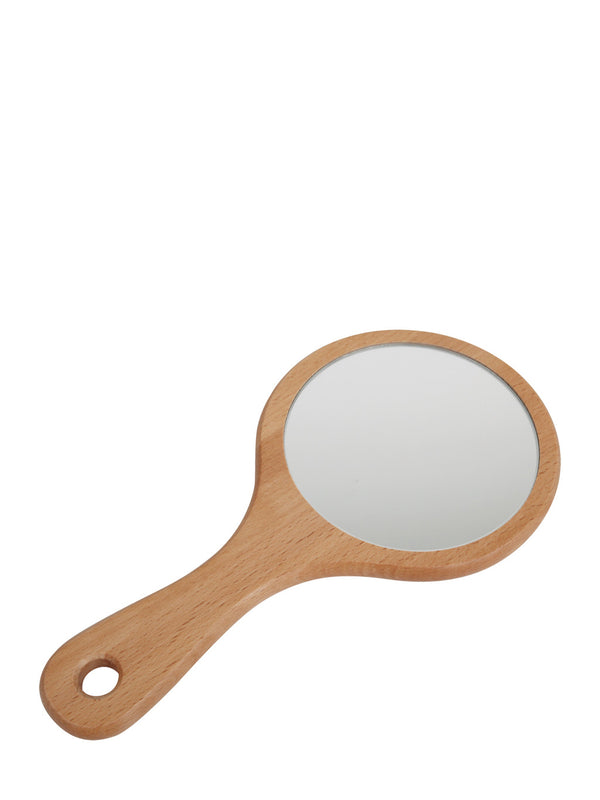 Hand mirror, beechwood