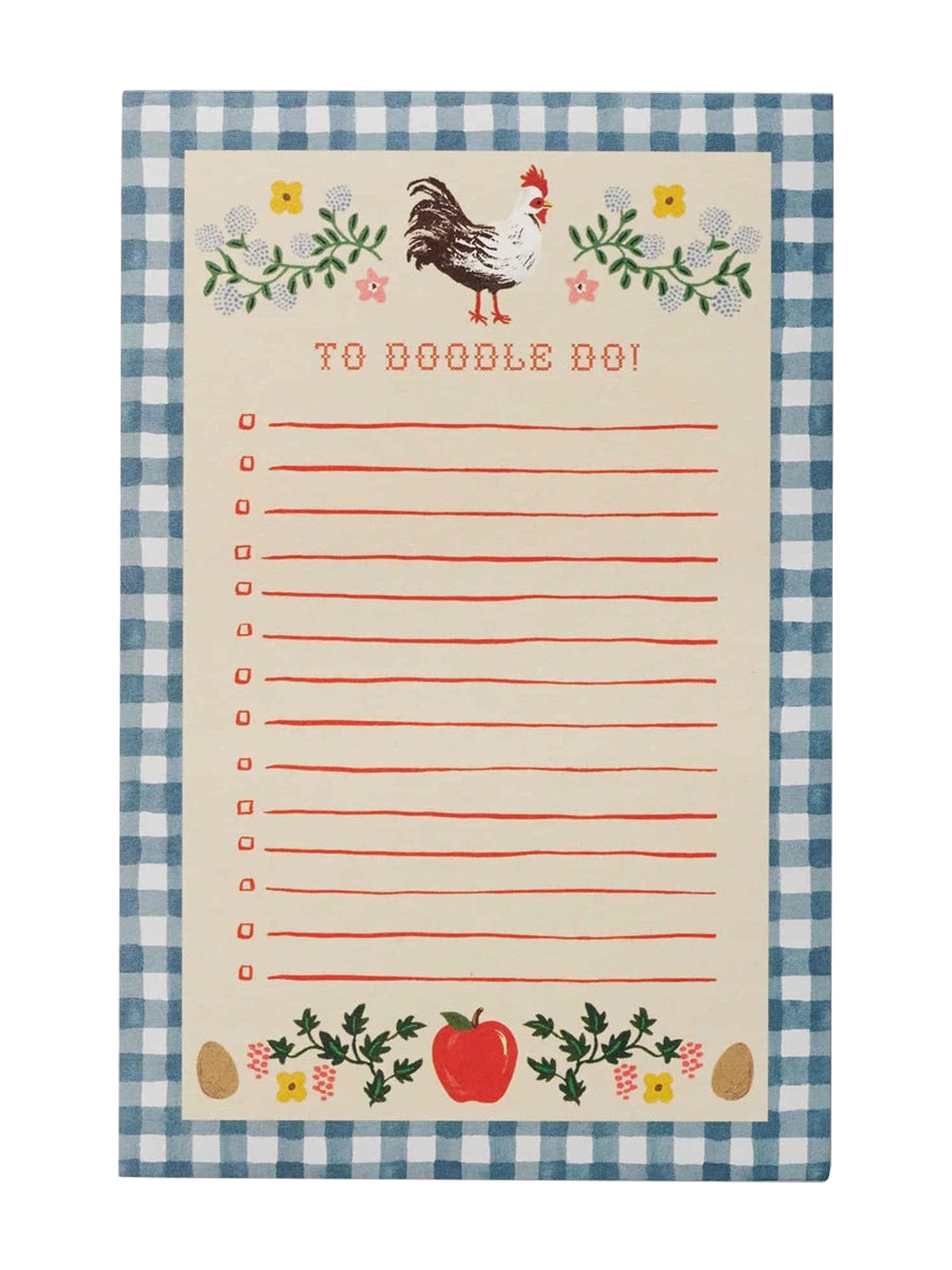 Home sweet home checklist notepad