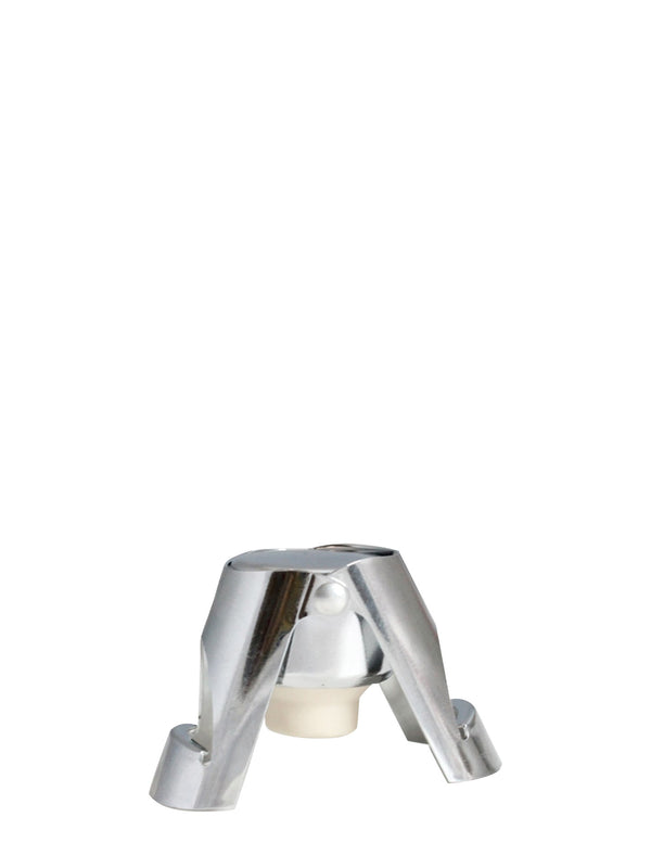 Chrome champagne cork, chrome steel