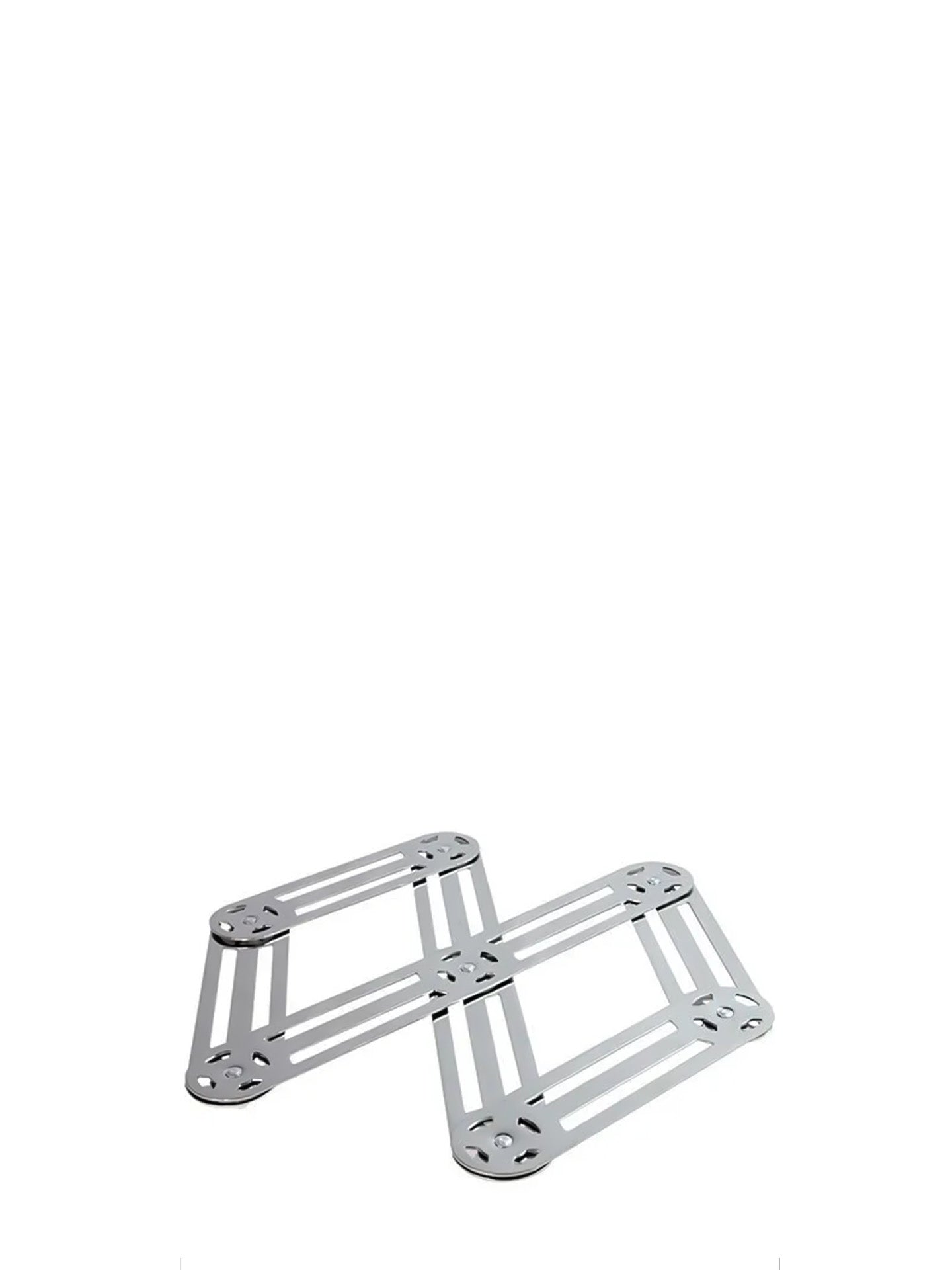 Extendable stainless steel zig zag trivet, medium