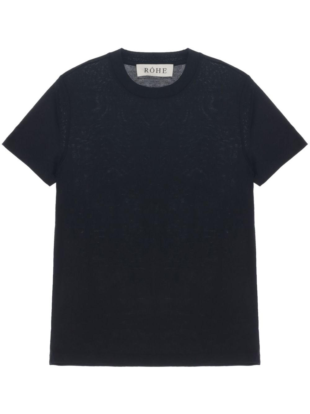 Soft wool jersey t-shirt, black