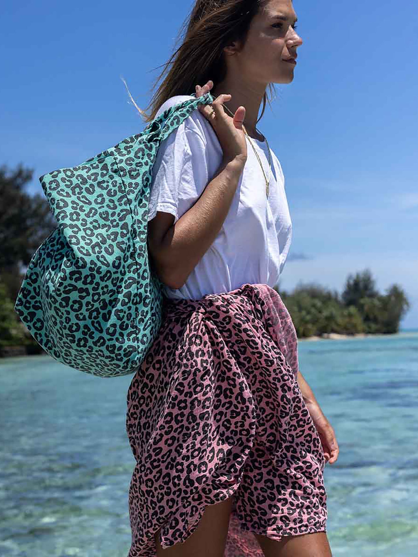 Elisa tote bag graou, green