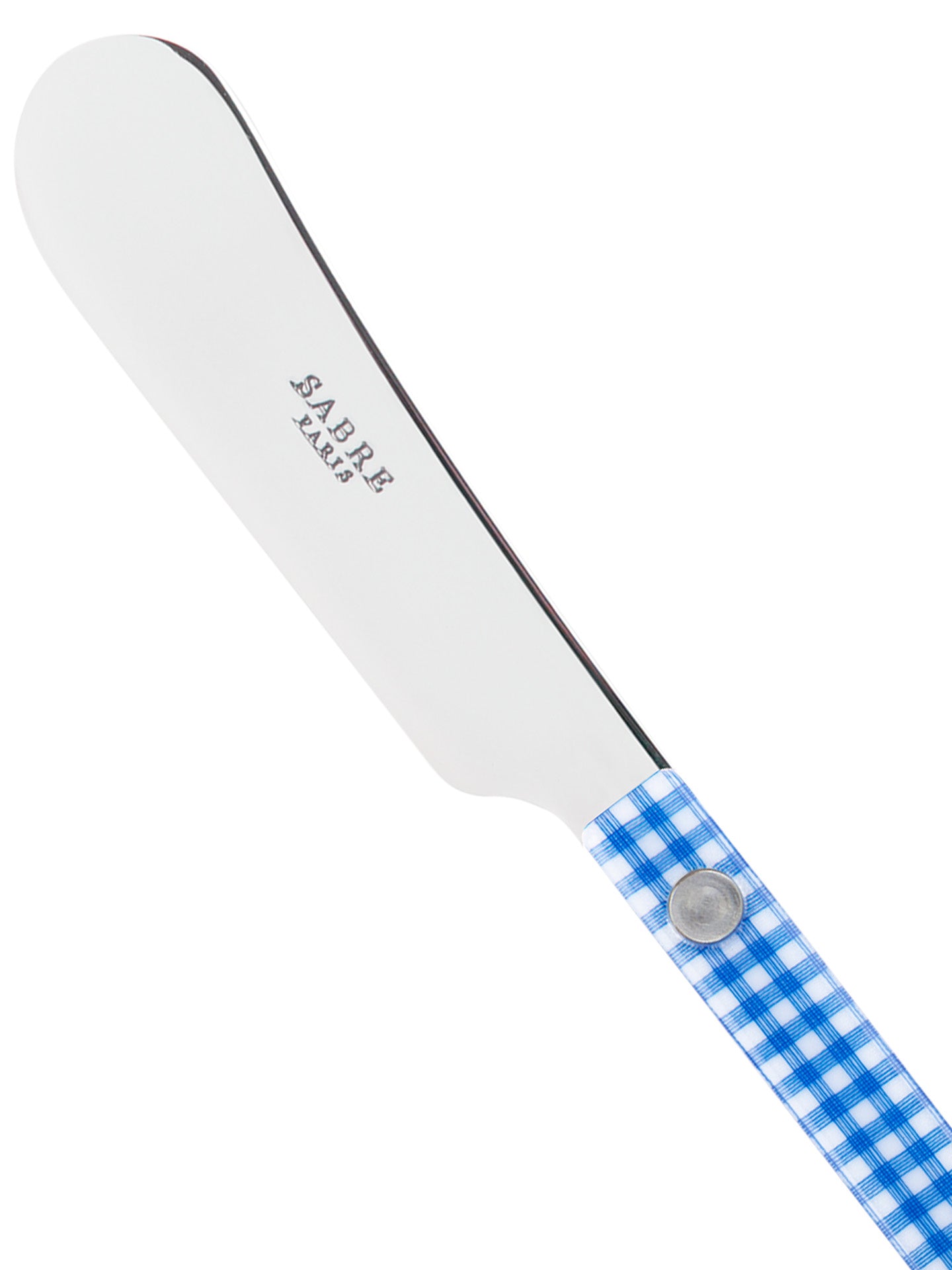 Bistrot gingham spreader, blue or red