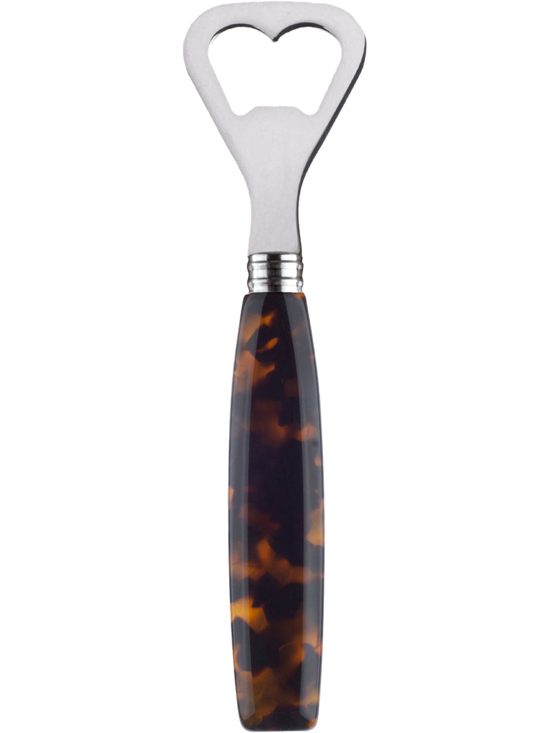 Djembe bottle opener, faux tortoise