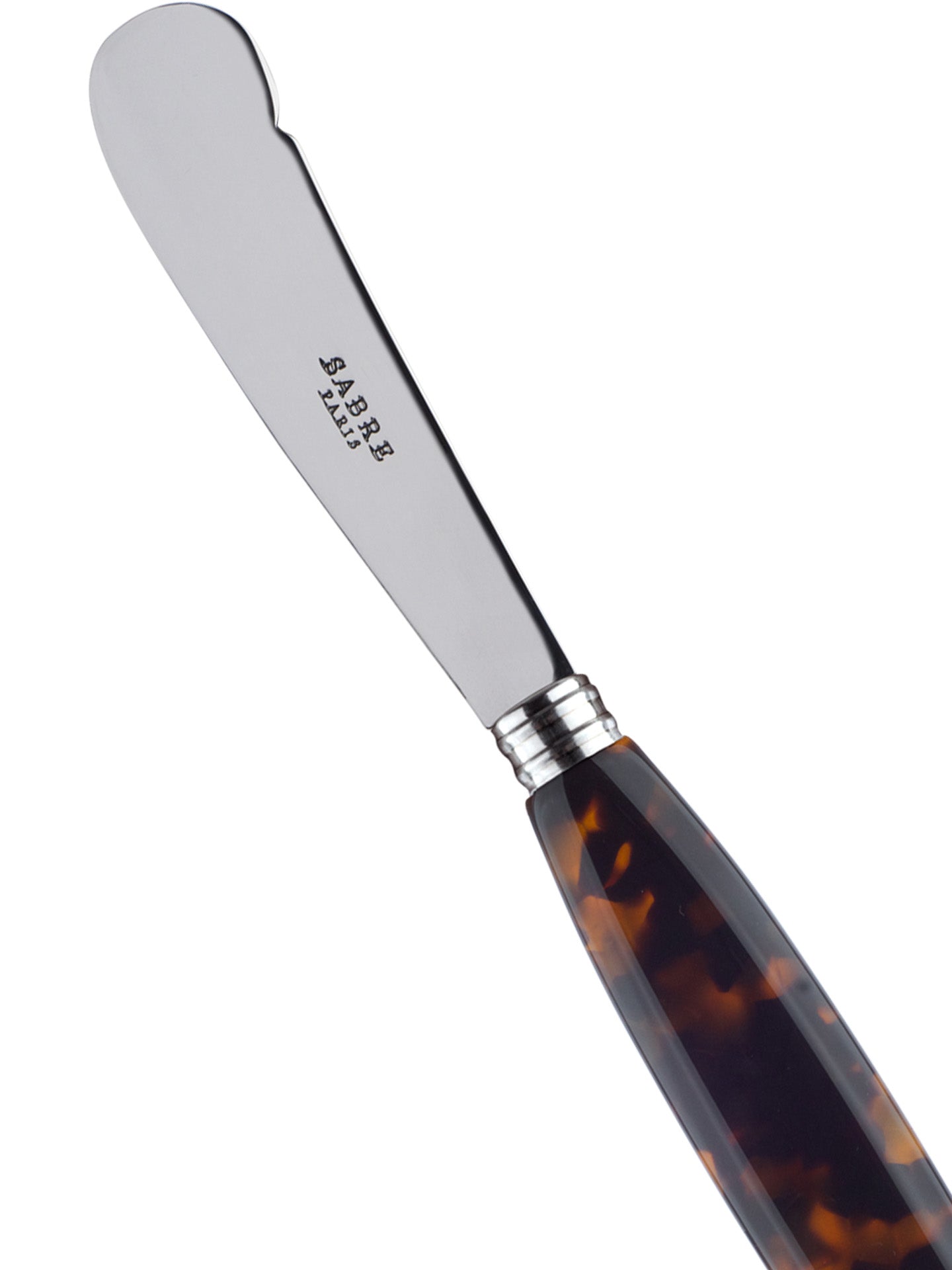 Djembe butter knife, faux tortoise