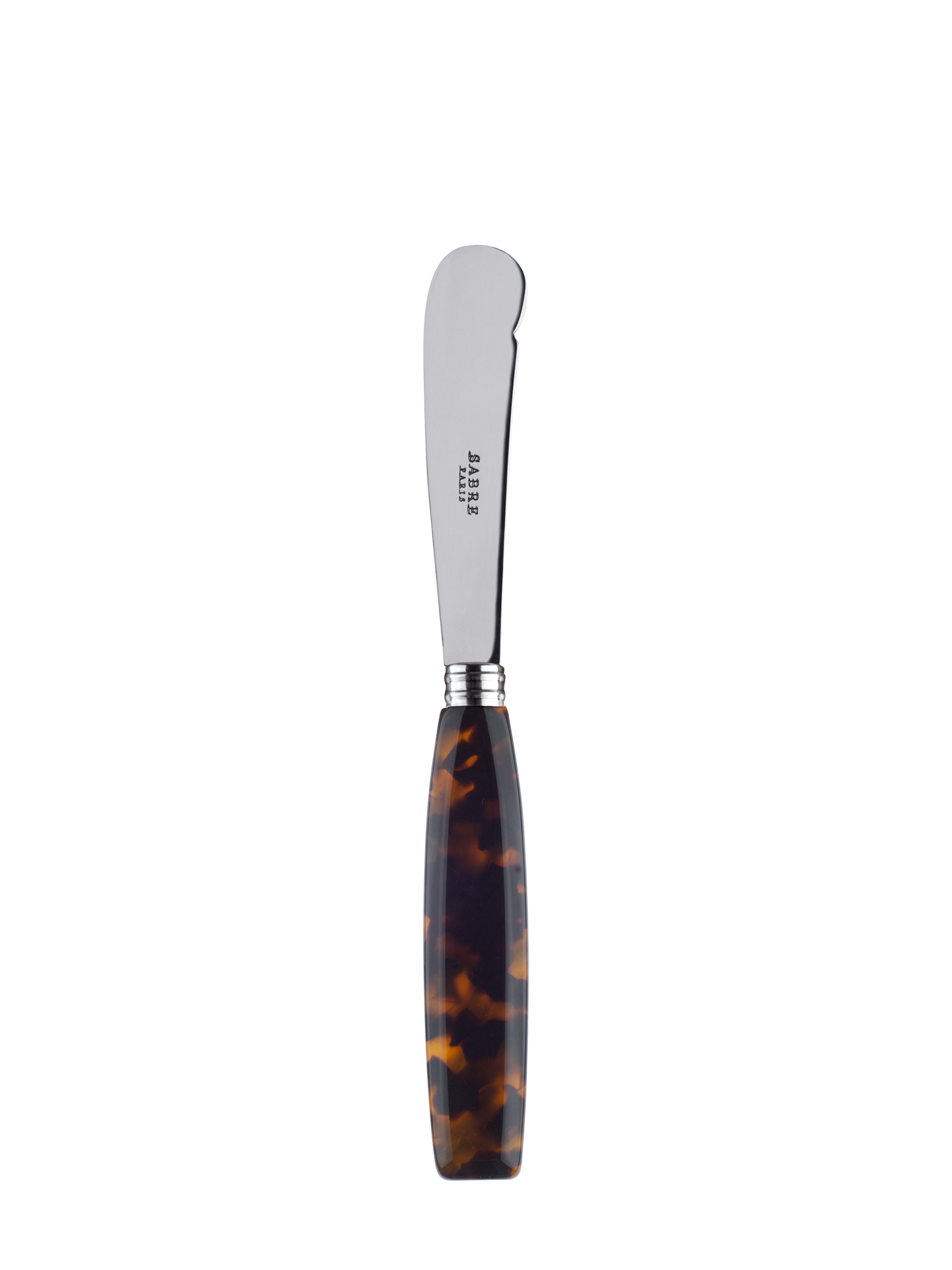 Djembe butter knife, faux tortoise