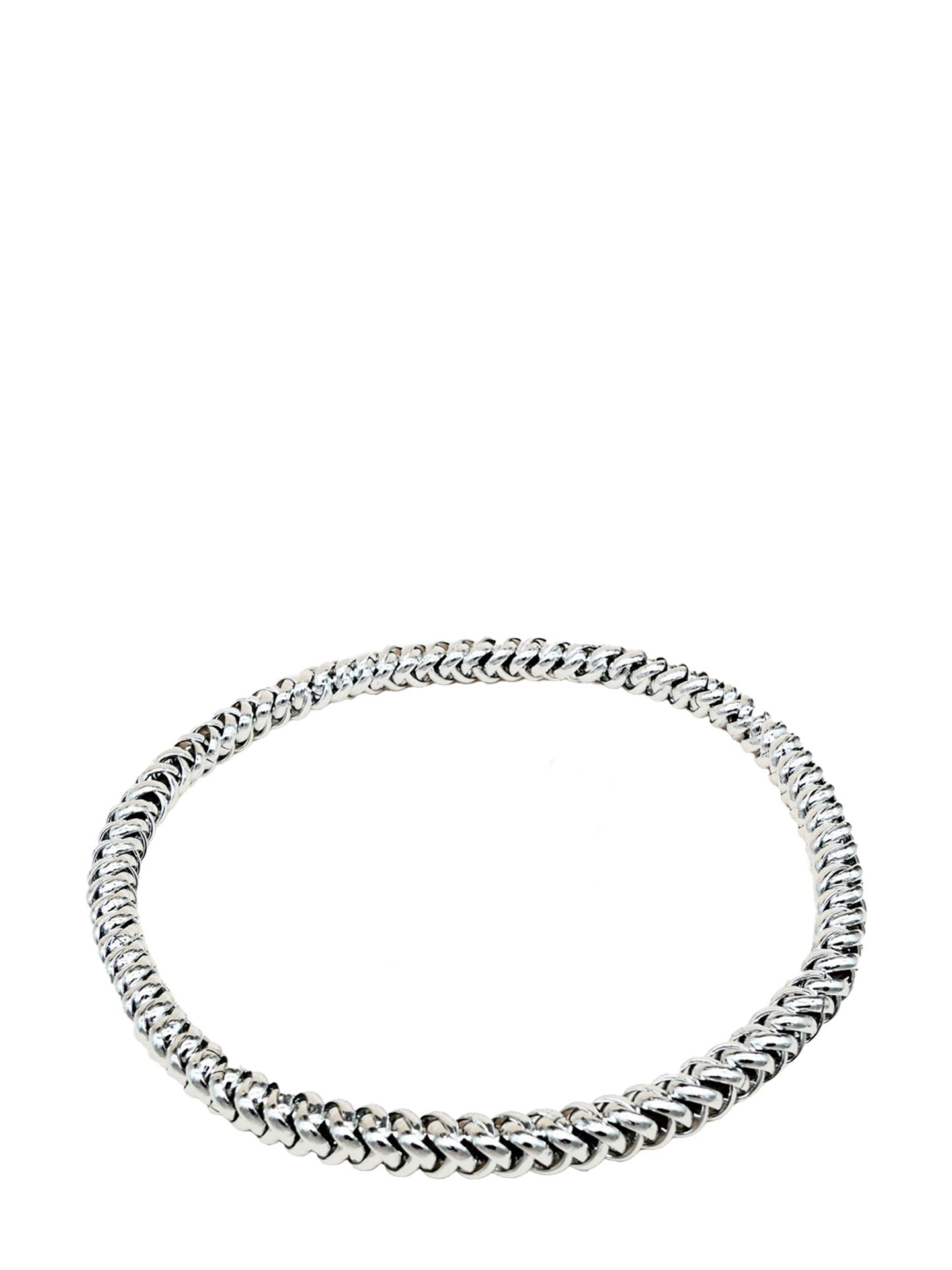 Bichou elastic chain necklace, gold or silver