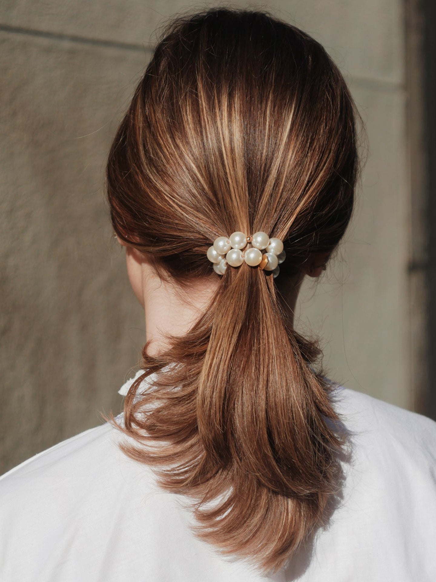 Bichou shell hair tie bracelet