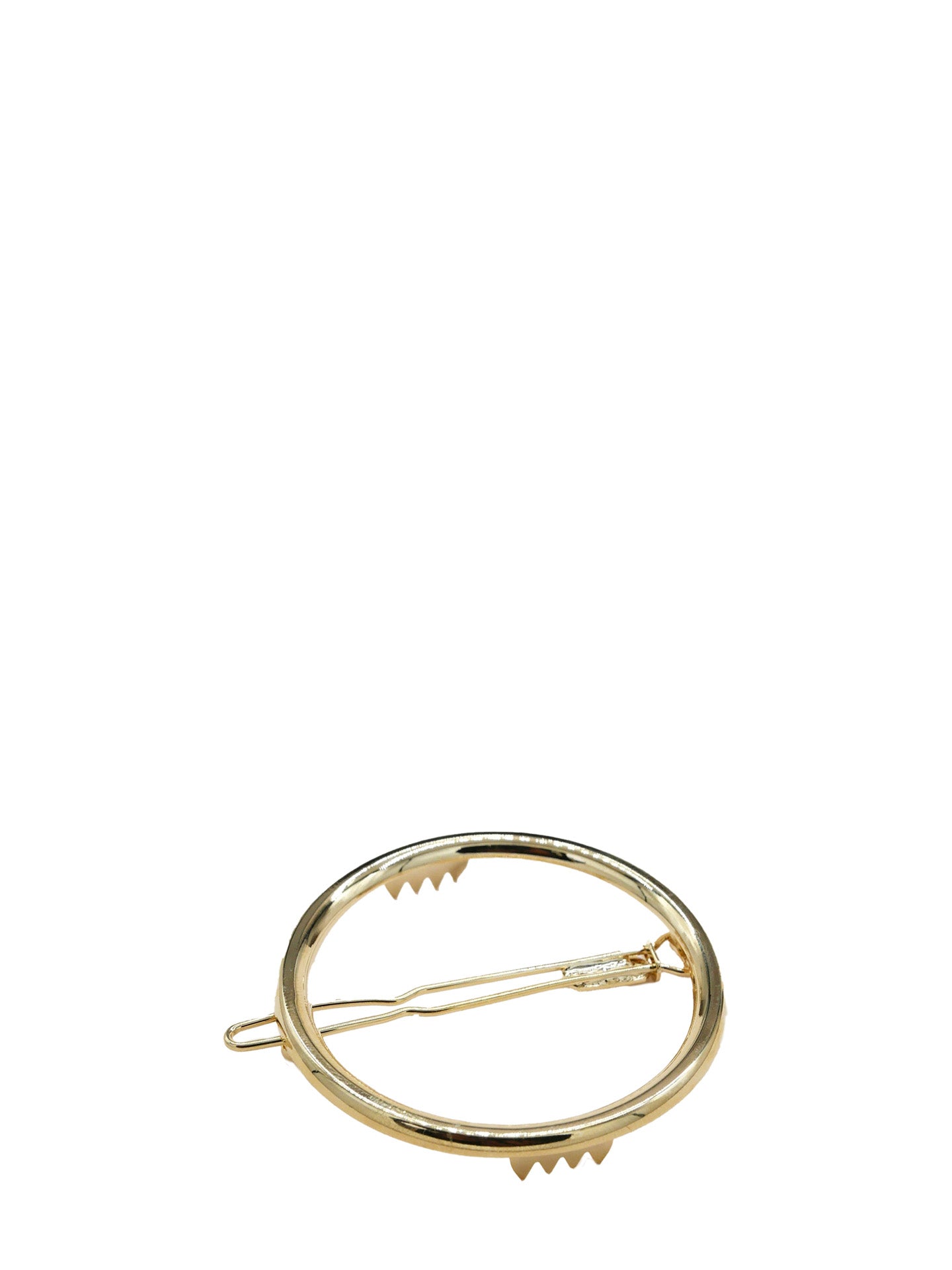 Alice round hair clip (5 cm), gold or silver