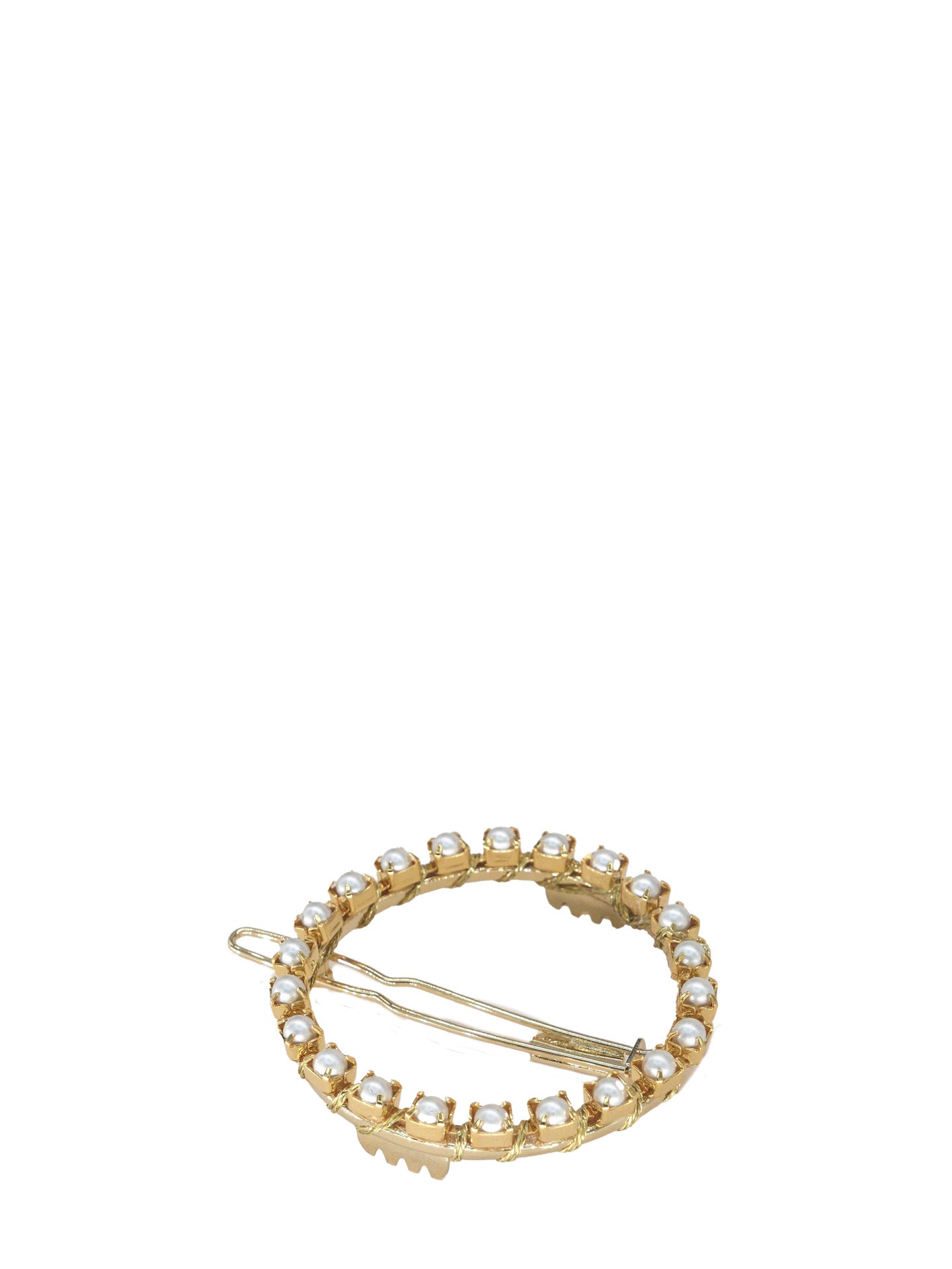 Tabata pearl round hair clip