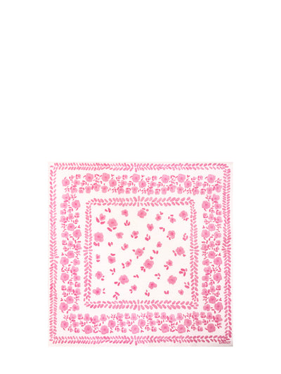 Bandana dinner napkins, pink (40x40cm)