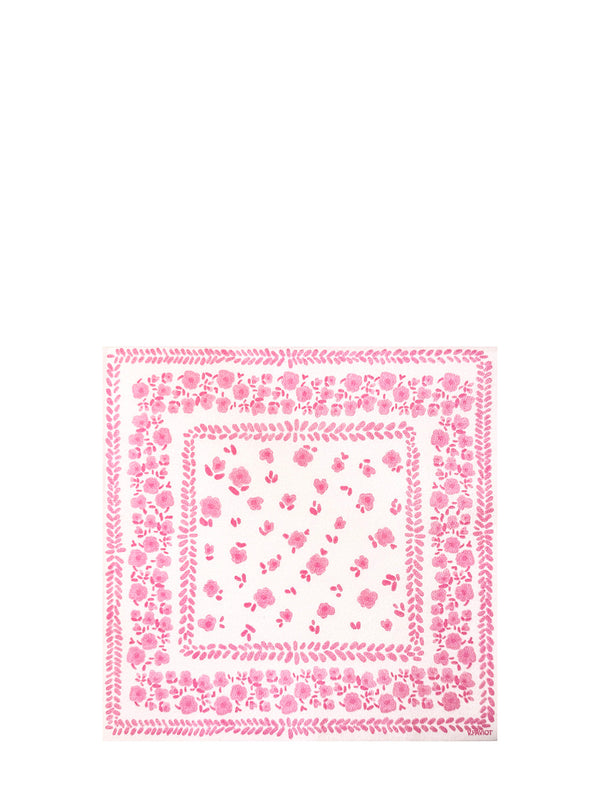 Bandana dinner napkins, pink (40x40cm)