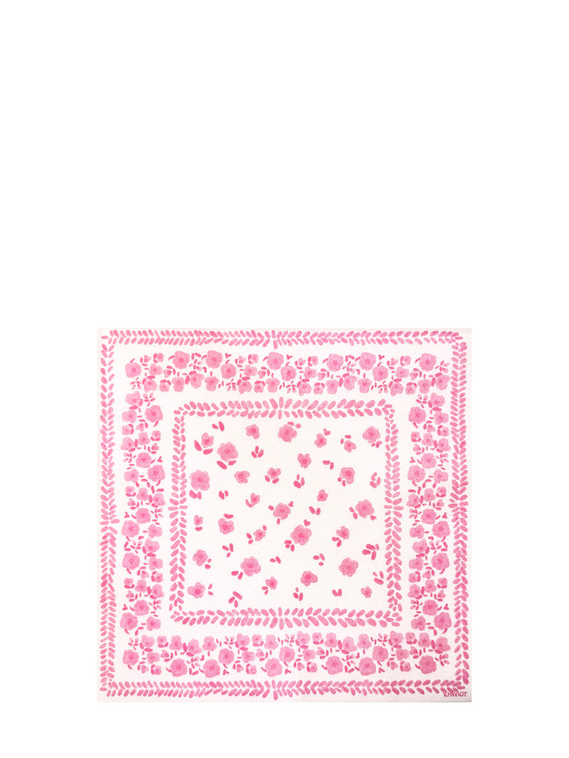 Bandana dinner napkins, pink (40x40cm)