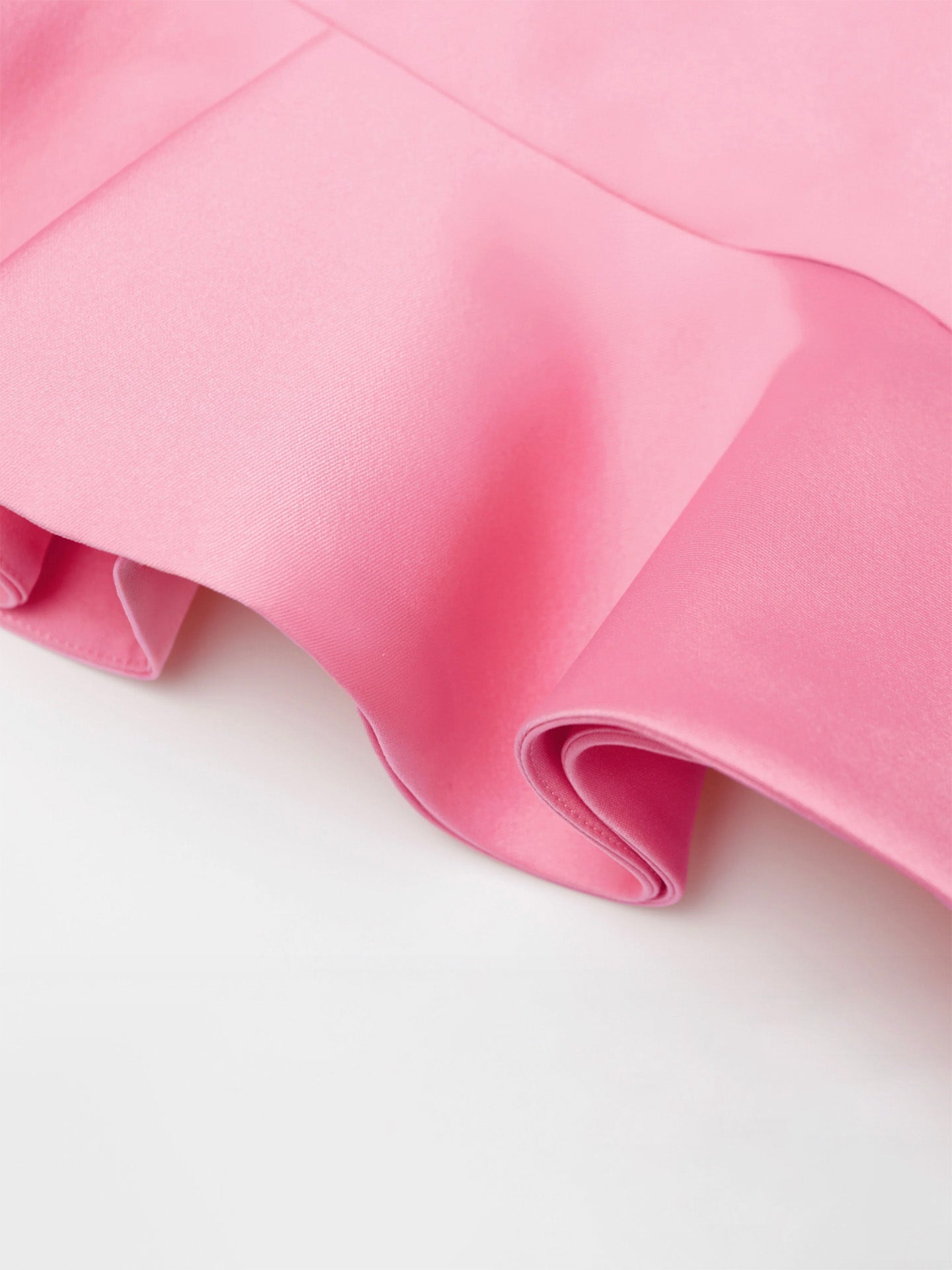Pink taffeta mini dress