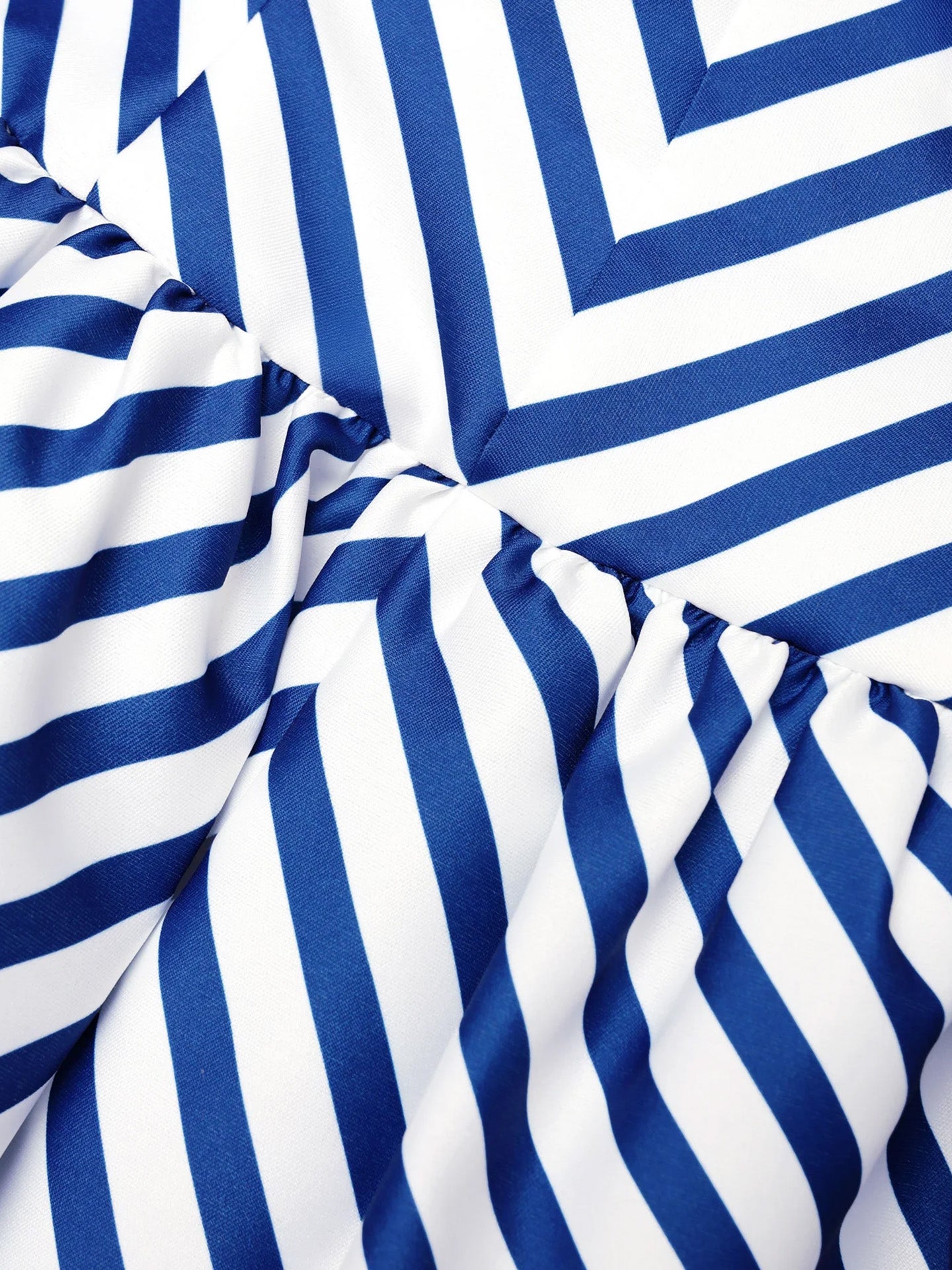 Navy stripe taffeta midi dress, navy