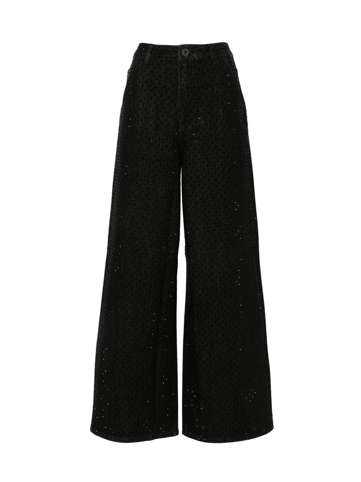 RHINESTONE JEANS, black