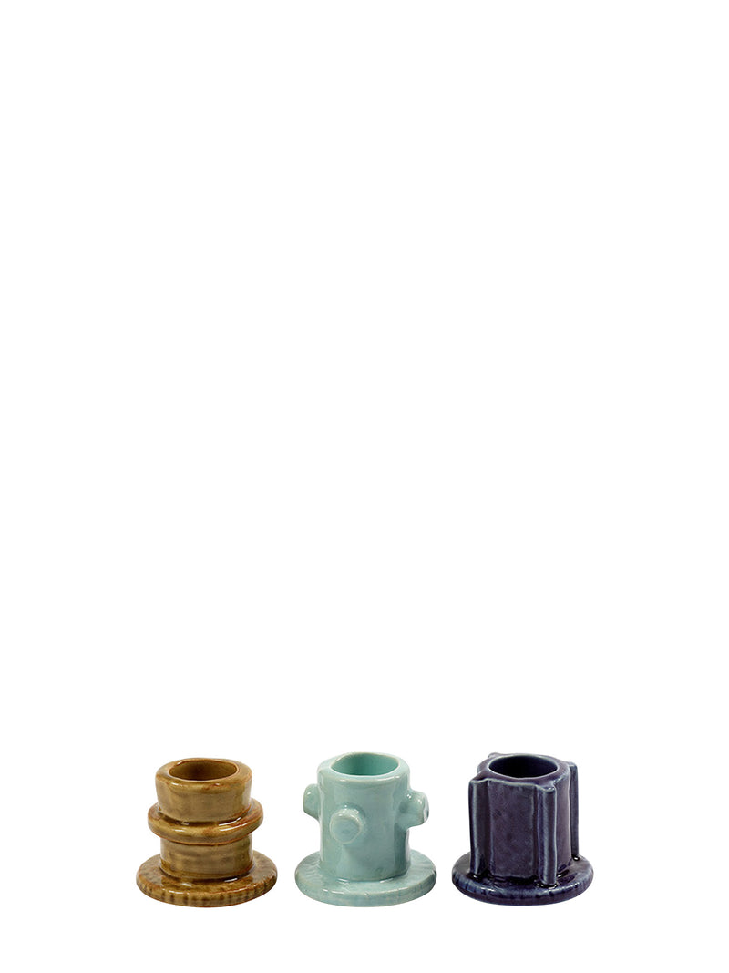 Molly 01 ceramic candle holder, 3 colours
