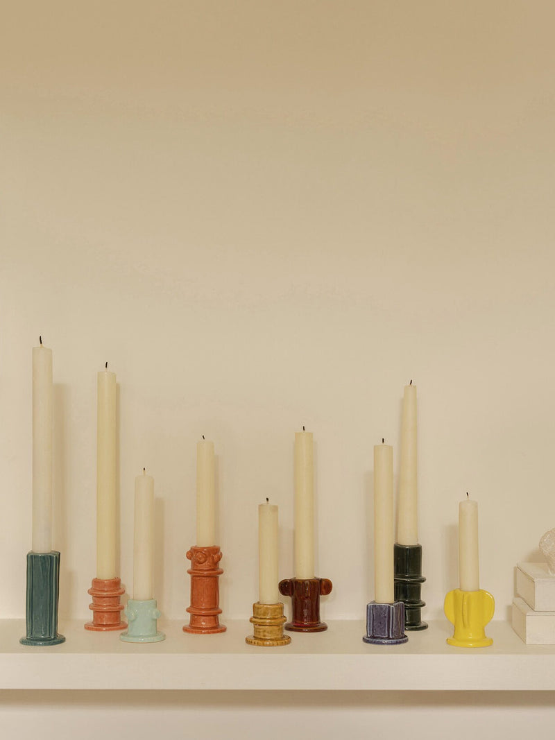 Molly 02 ceramic candle holder, 3 colours