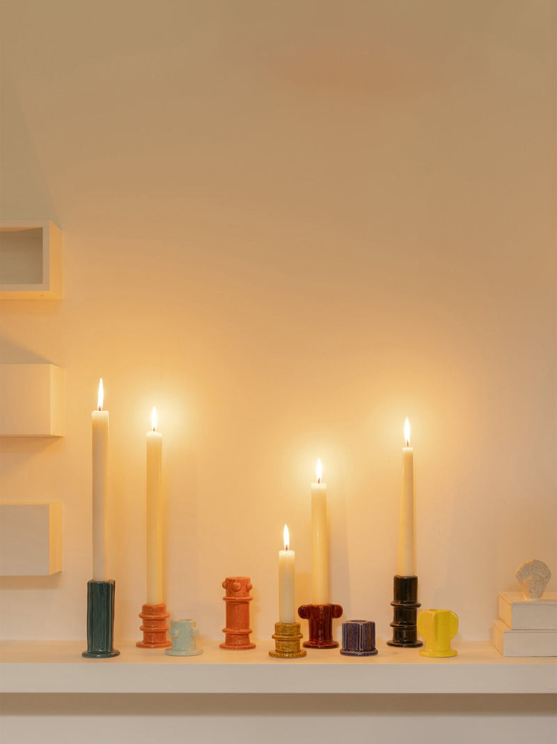Molly 02 ceramic candle holder, 3 colours