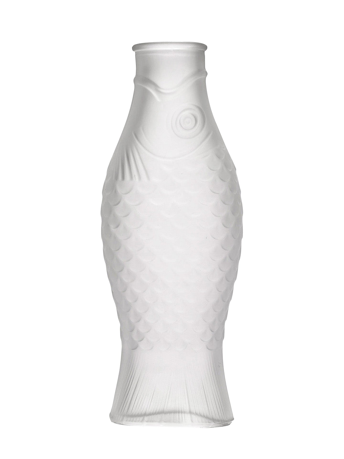 Fish & Fish bottle, frosted white