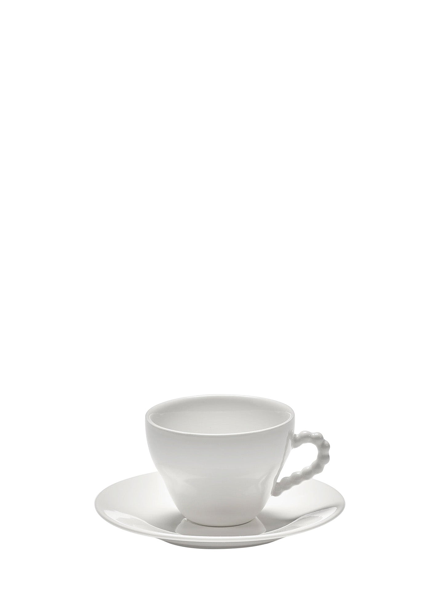 Cup & saucer Perle Fine, white