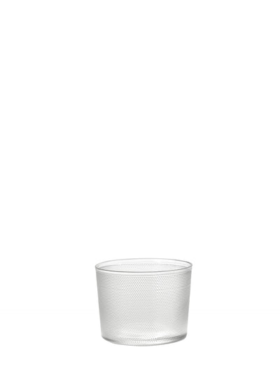 Small frosted water glass, La Nouvelle table by Merci