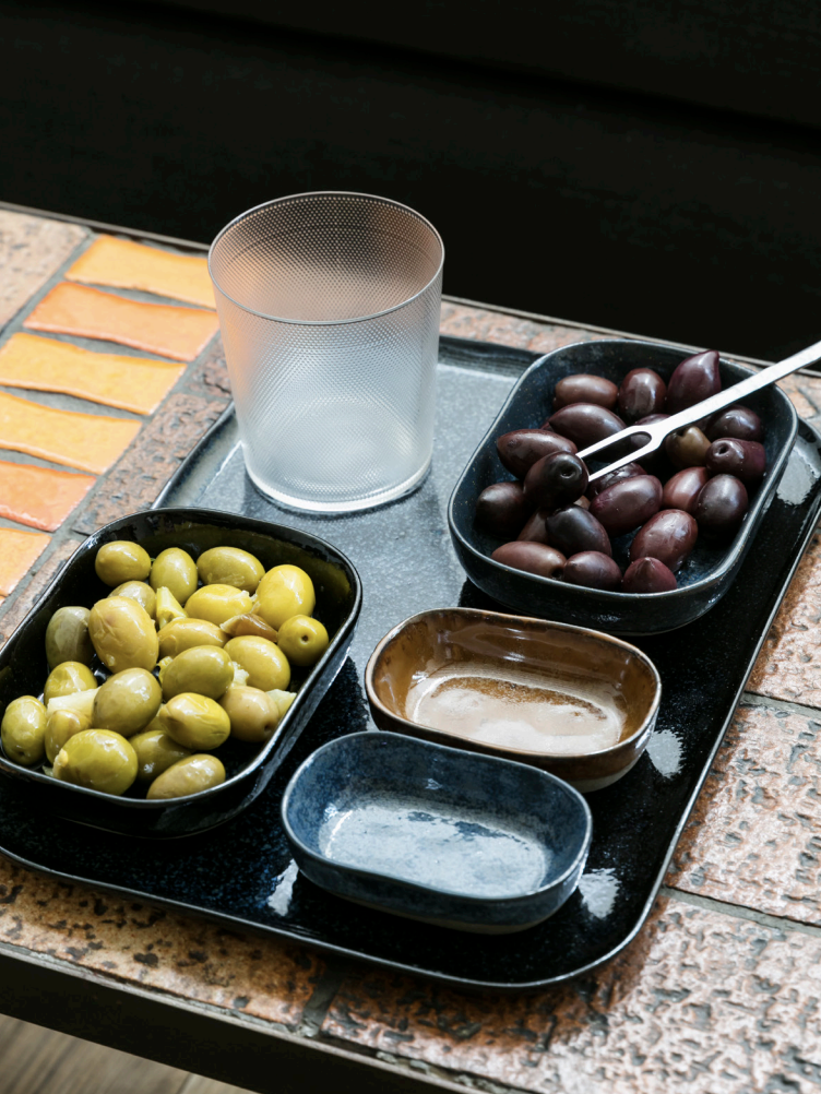 Large frosted water glass (30 cl), La Nouvelle Table by Merci