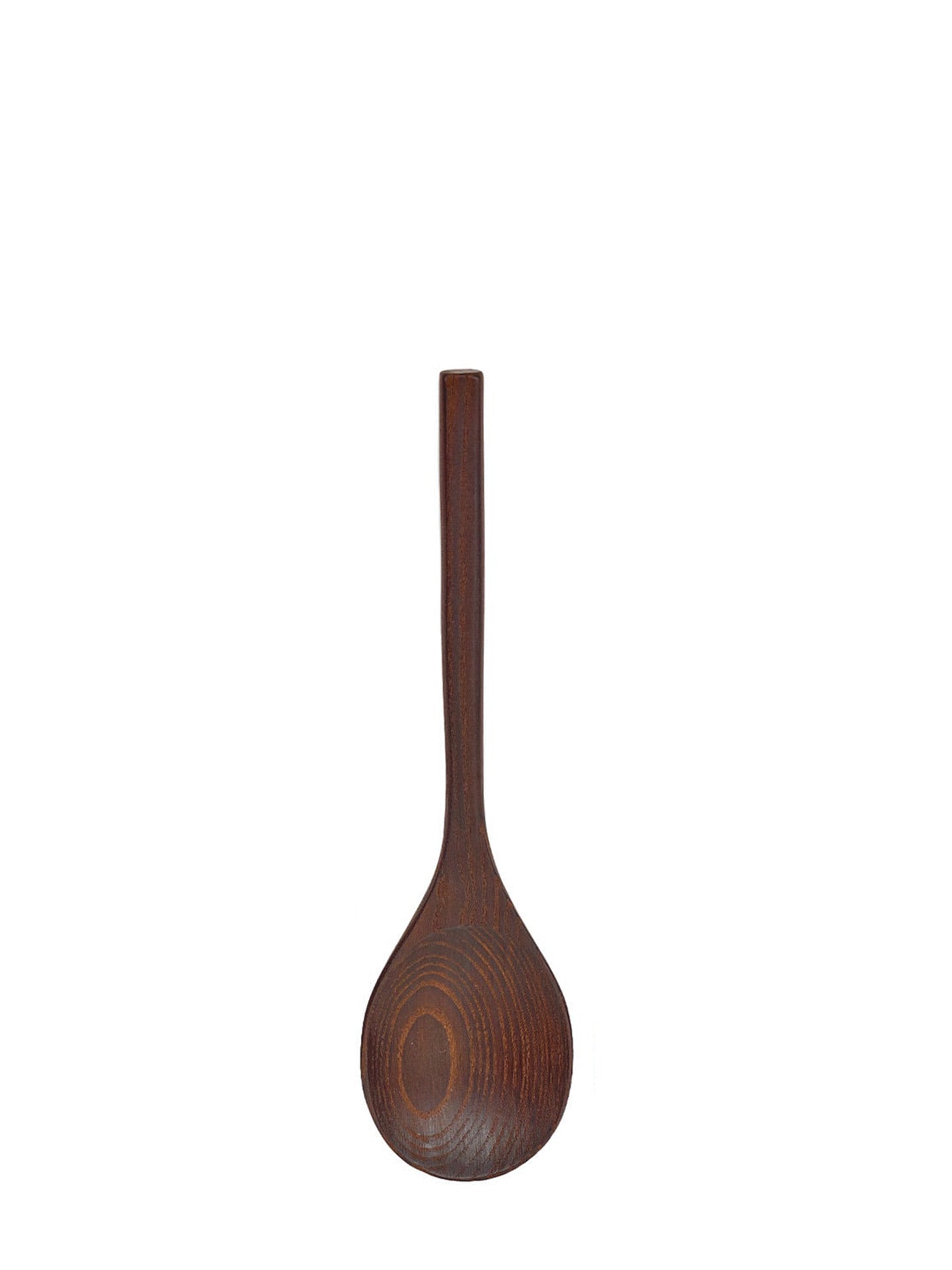Wooden spoon on a white background
