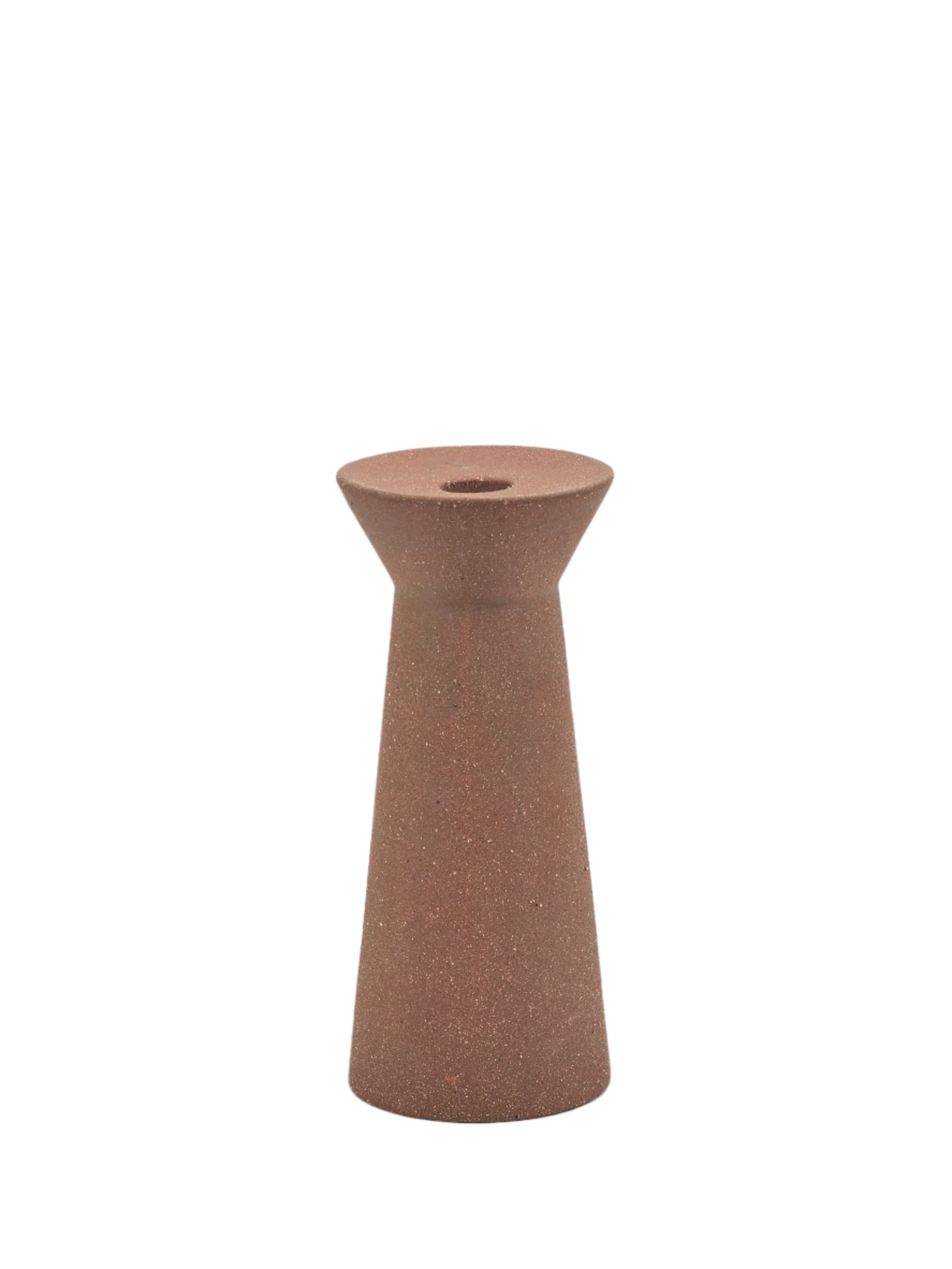 Marie-Ann Candle Holder L, red/brown (21,5cm)